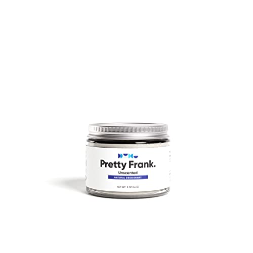 Pretty Frank Natural Deodorant Jar- No Aluminum Deodorant for Women, Men, Teens, & Kids â€“ Paraben Sulfate Free Cream Deodorant with Shea Butter, Coconut Oil, Vitamin E & Baking Soda - Unscented (1pc)