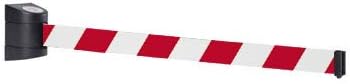 FlexiBarrier Retractable Barrier Tape/Wall Bracket with Strap Basic (10m) (Red/White)