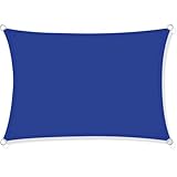 Tenda parasole quadrata impermeabile, 200 x 300 cm, protezione UV al 98%, perfetta per esterni, giardino, patio, feste, campeggio, include corda per una facile installazione