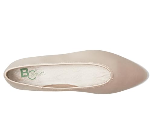 Seychelles Women's Georgette Satin Ballet Flat, Natural, 9.52