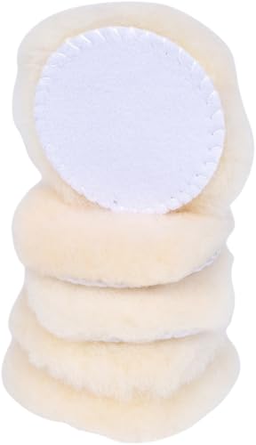 KS Tools 515.5124 Polierpad Lammfell, Ø 80,0mm, 5er Pack