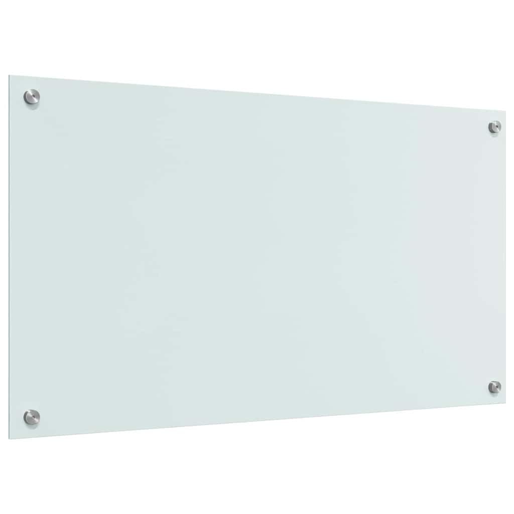 Solivagant Küchenrückwand 2 pcs Weiß 90 x 50 cm Gehärtetes Glas, Küche Esszimmer,Küchenhelfer -utensilien, 19.9 kg-3415525