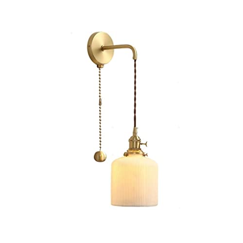 Lampe murale en céramique RAGGZZ avec interrupteur à glissière pour tête de lit