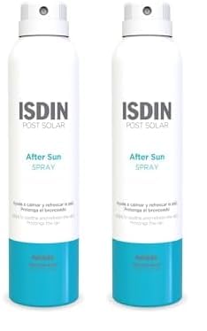Isdin After Sun Spray, Efecto calmante y refrescante, hidratación y reparación intensa - 200 ml (Paquete de 2)