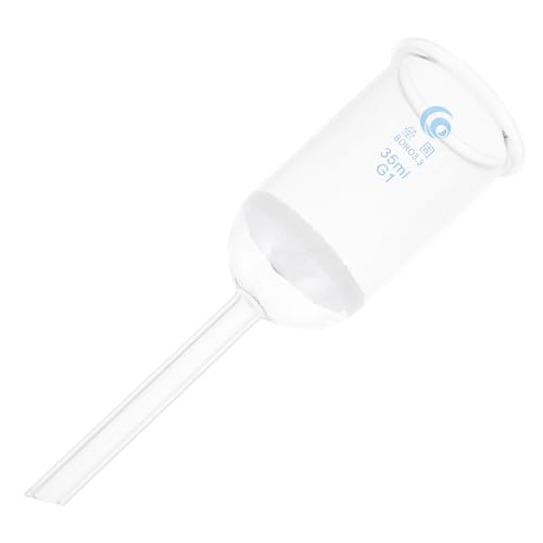 Gadpiparty - Gadpiparty Entonnoir de Filtration en Verre Résistant aux Acides 35 Ml Entonnoir Expérimental en Verrerie de Laboratoire Filtre Sable pour Chimie et Recherche Scientifique