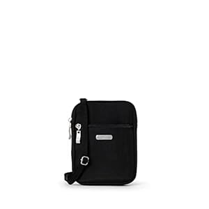 Baggallini Essential Mini Crossbody Bag for women – Built-in RFID Card Holder – Small Crossbody Purse with Replaceable Shoulder Strap