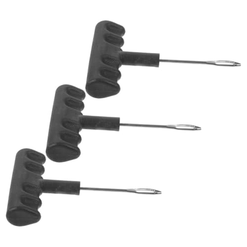 Luxshiny 3piezas Kit Reparación Neumáticos con Herramienta Reamers para Pinchazos Coche Motocicleta Bicicletas Práctico y Reutilizable para Reparación Tubeless Fácil y Rápida