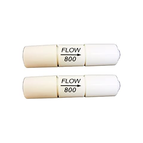 Malida 1/4 inch quick connector fittings Flow Restrictor for RO water purifiers Reverse Osmosis Systems (2, 800CC-400/600GPD) Cover