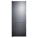 Summit FFBF283SSLHD 28' Wide Bottom Freezer Refrigerator, 14 cu.ft, Stainless Steel Door, LED Lighting, ENERGY STAR Certified, Perfect for Apartments and Small Kitchen- Without Icemaker