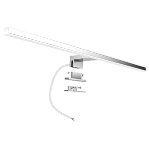 Aogled Led-spiegellamp badkamer 10W 820LM 60cm 230V 4000K, 3-in-1 klasse II waterdicht IP44 badkamerspiegellamp, geen flikkering badkamerlamp wandverlichting neutraal wit 600mm badkamer spiegellamp