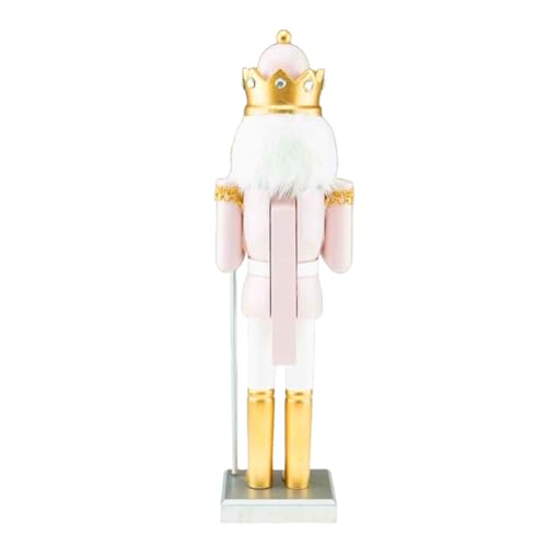 Clever Creations Copper King 14 Inch Traditional Wooden Nutcracker, Festive Christmas Décor for Shelves and Tables