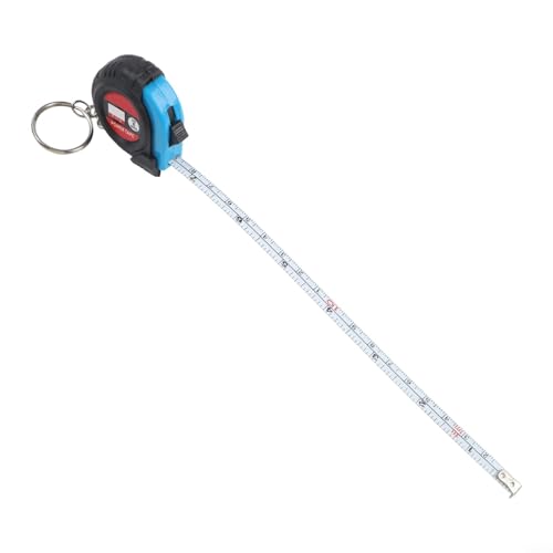 1 cinta métrica de bolsillo de 3 pies 1 m con cinta flexible suave y marcas transparentes de doble escala para una precisión de medición consistente (azul)