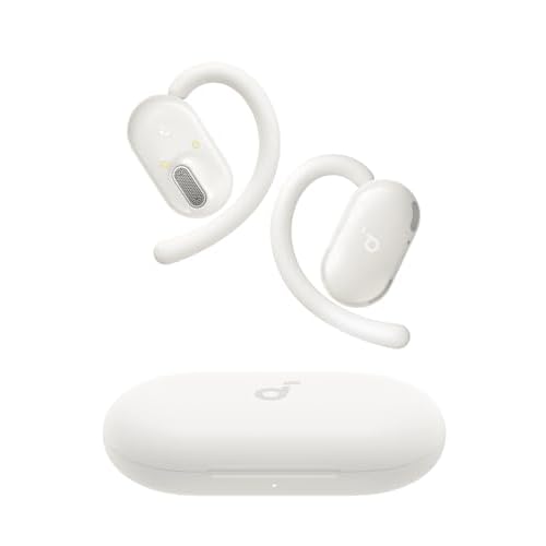 soundcore V20i by Anker Open-Ear Headphones, Adjustable Ear Hooks, Ultra-Comfort, Snug Fit, Powerful Sound, Clear Calls, IP55, LED Lights, 36H Playtime, Bluetooth 5.4 Earbuds, Multipoint Con