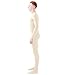 Ensnovo Adult Spandex One Piece Unitard Full Body Suit Costume Nude, S