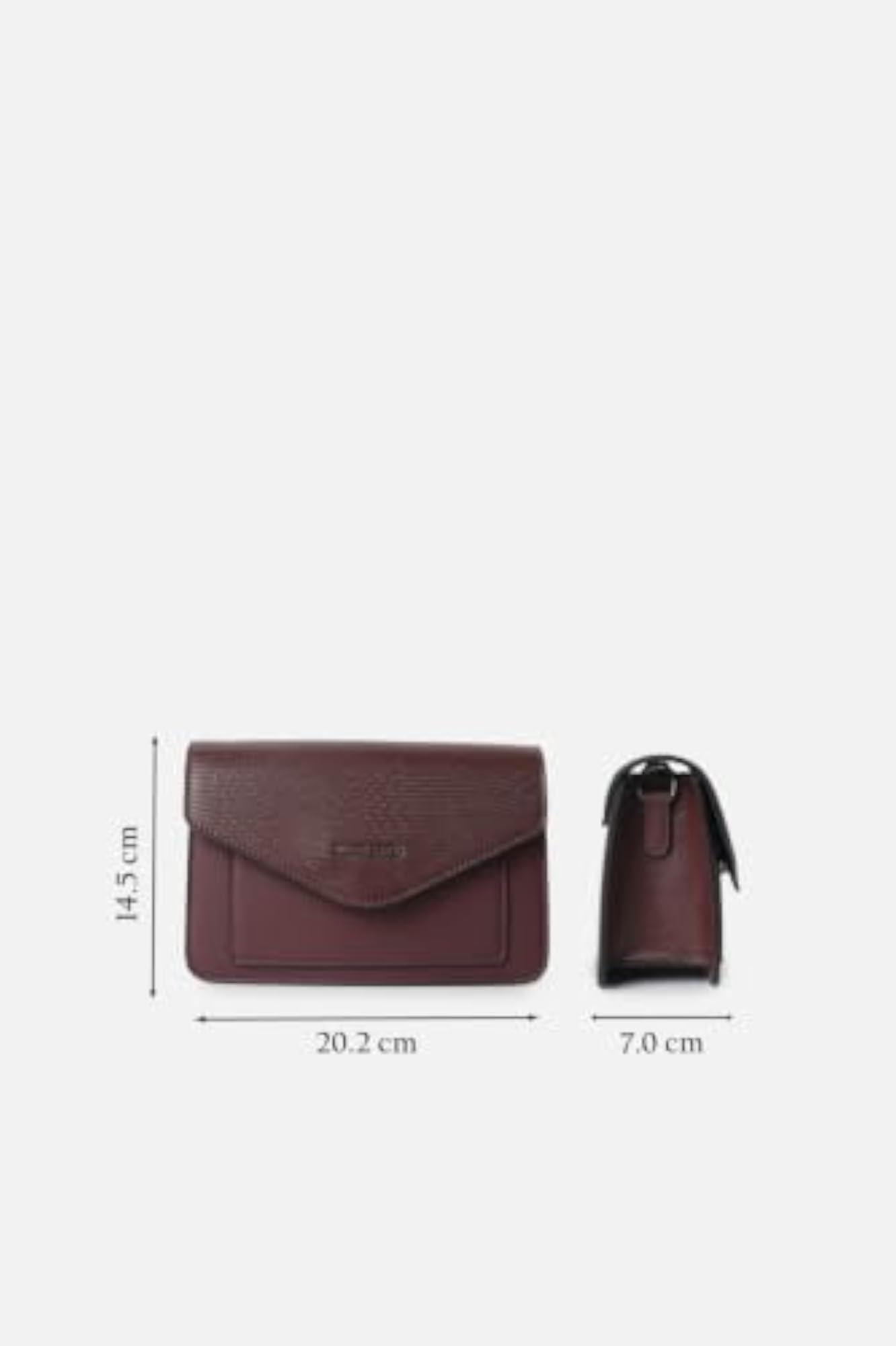 Women's Brown Textured Casual Sling Bag