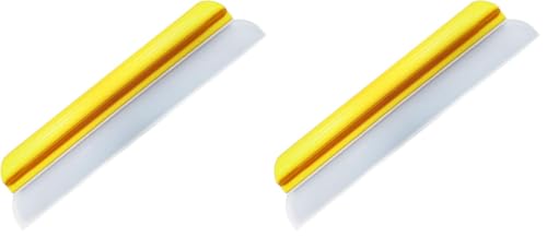 Image of HI-TECH 14 inch Silicone Water Blade Car Drying Squeegee - Streak-Free, Fast-Drying, Scratch-Free Car Wash Tool (Pack of 2)