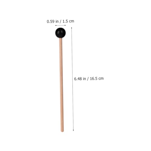 ibasenice 2 piezas baquetas de percusión con mango de madera para xilófonos, marimbas y tambores, sonido etéreo, juego cómodo y preciso para principiantes y profesionales miniatura 3