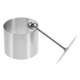 SEWCHICS Stainless Steel Round Rice Mold 6cm Diameter Cold Dish Plating Tool for Sushi Bento and Home Cooking