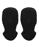 2 Pack Full Face Mask, Black Halloween Spandex Cosplay Hood Faceless Morph Masks Unisex Adult Party Costume Head Cloth (Black Pack)