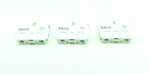 BACO 33E10 bloc de contact tripôle 10A 690V-AC haute performance lot de 3