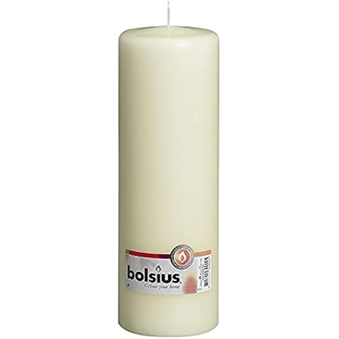 Bolsius Ivory Pillar Candle 250x80mm Cover
