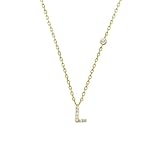 Nuevo 2025 925 Plata de Ley Oro Pequeño 26 Letras AZ Zircon Cz Colgante Monograma Collar Me Alfabeto Inicial MA Joyería Con Para Usted