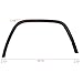 Fender Flares Front Left+Right Black Fit For 2011-2017 Jeep Grand Cherokee