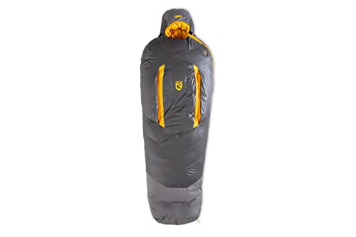 NEMO Equipment Sonic Down Mummy Sleeping Bag - Long - Goodnight Gray/Goldfinch