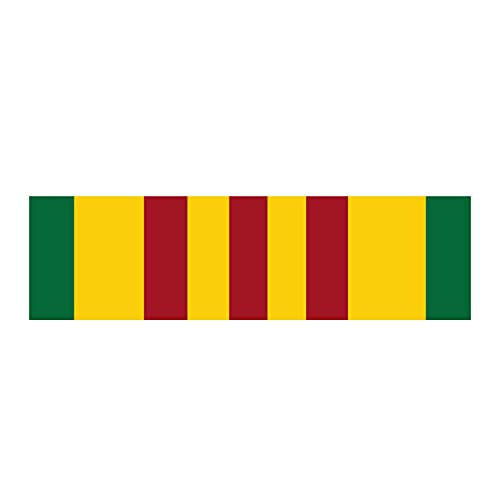 Image of Vietnam War Veteran Service Ribbon Decal /Bumper Sticker Medium 6 inch x 2 inch 1pc VetFriends.com