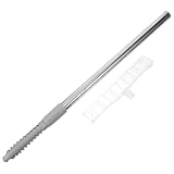 HOMSFOU Varilla Ajustable para Letrero de Bienvenida y Señalización Turística, Soporte Portátil de Acero Inoxidable Ranura Cuadrada Giratoria, Adecuado para Actividades al Aire Libre