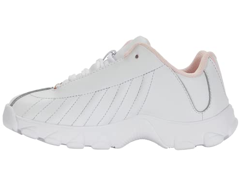 K-Swiss Kid's St329 Sneaker, White/Heavenly Pink, 3 M #TOP8
