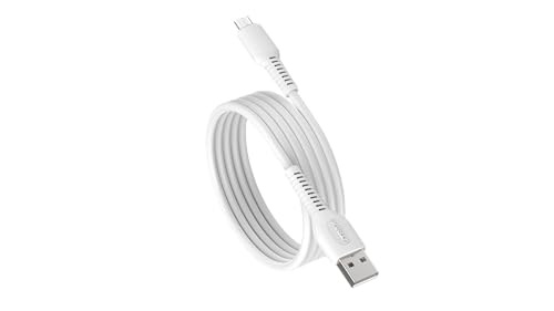 Image of UTRAX USB Type-C Cable 36W Fast Charging - Type-C to USB Cable | Fast Charge & Data Sync | Durable PVC Material | White | Compatible with Samsung, Xiaomi, OnePlus, Realme & More