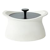ベストポット bestpot mini ミニ(ホワイト)土鍋 炊飯【14.8cm/直火用/1合まで/550ml/正規販売店】萬古焼 日本製 蓄熱調理 無水調理 両手鍋 時短 料理 羽釜