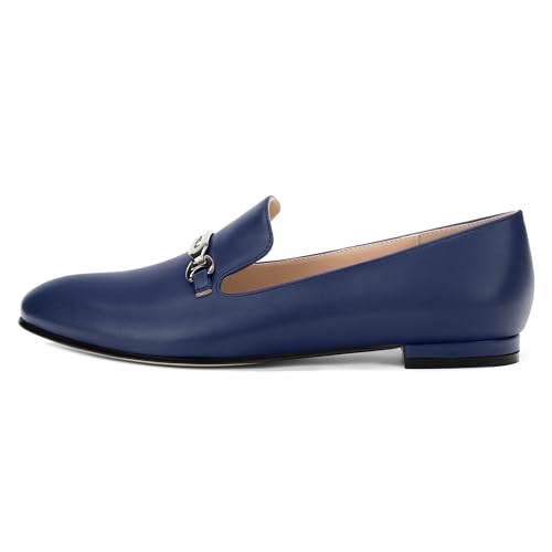 Image of Women's Loafers, Slip On Round Toe Comfortable Flats for Women Dressy and Work, Womens Business Casual Shoes