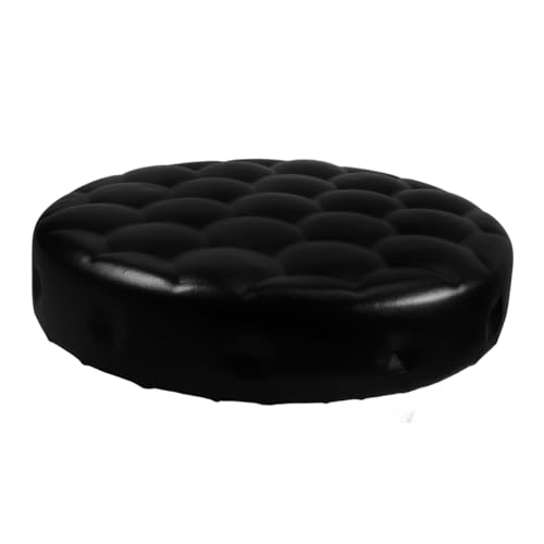 Healifty Repuesto Asiento para Taburete Redondo de Bar Cojín Acolchado de PU Resistente Parte de Asiento Regulable para Sillas y Taburetes Hogar y Oficina