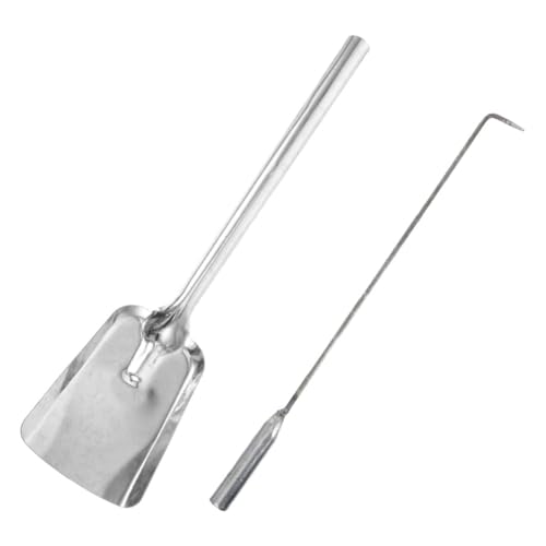 EXQUIMEUBLE Juego De Palas Para Carbón De Chimenea Accesorios Para Estufas De Leña Fuelles Para Pinzas Para Herramientas Para Fogatas Pinza Para Leña Atizador De Chimenea