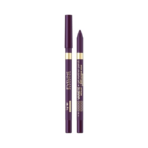 Delineador en gel en lápiz Eveline Cosmetics Aubergine