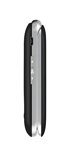 Funker-C75-EASY-COMFORT-Telefono-Movil-con-Tapa-Facil-Uso-para-Personas-Mayores-con-Boton-SOS-y-Base-Cargadora-color-Negro