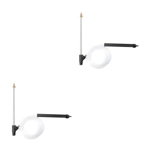 Gatuida 2 Piezas De Chorro De Arena De Alta Presión Diluvio Compresor Manguera Rociar Aire Kit De Limpieza Con Chorro De Arena Removedor De Arena Drenar Fuerza Black El Plastico