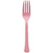 Amscan Heavyweight New Pink Plastic Forks, 48 Ct.