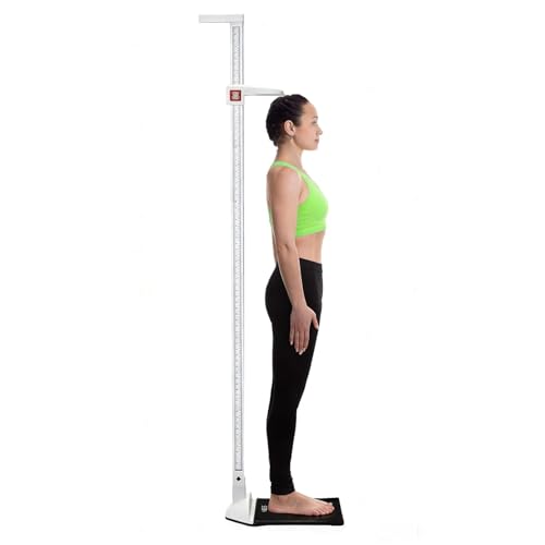 SIKE Height and Weight Scale Physician Scale with Height Measuring Rod Professional Scale for Body Weight Home Hospital Gym Measuring Up to 212 cm / 82