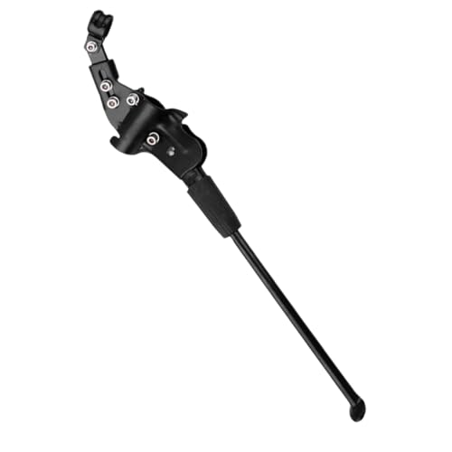 balacoo Adjustable Bike Leg Support Kickstand Durable Parking Stand for Mountain and Road Bikes Easy to Install Non Slip Black Color Bike Accessory for Enhanced Stability