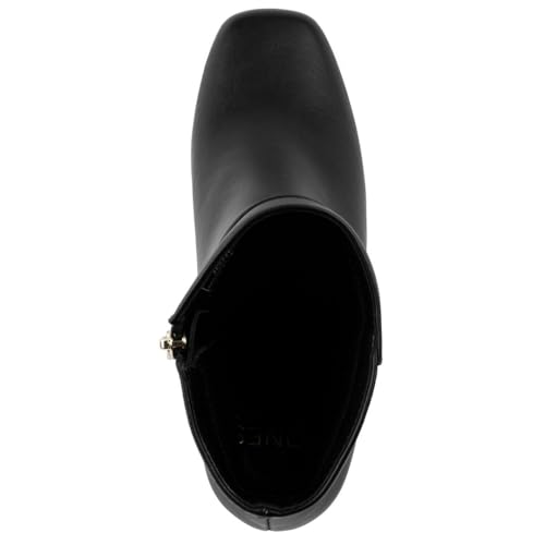 Jones New York Women’s Dress Booties with Block Heel and Gold Heel Accent, Side Zip Ankle Boots for Office & Evening Wear - Durling4
