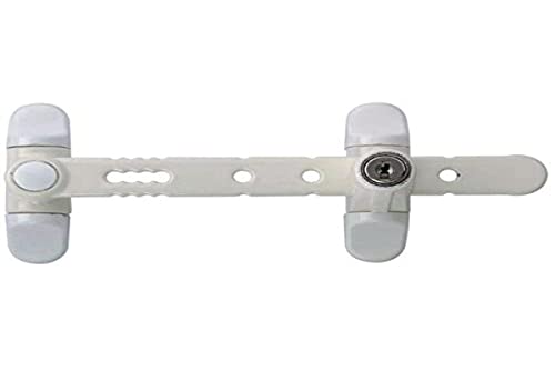 Socona L6C Entrebâilleur à clefs pour fenêtres Blanc