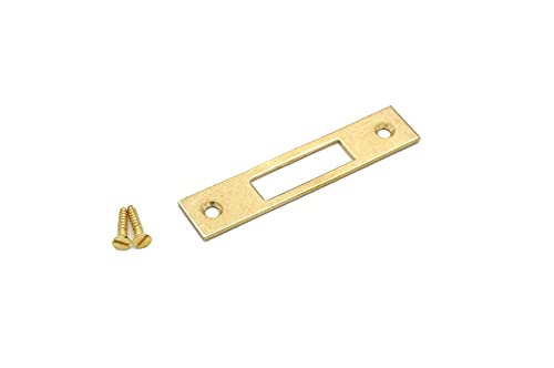 Restore Hardware Brass Mortise Cabinet Lock - Half/Full/Flush Mount - 2" Strike Plate - Solid Brass