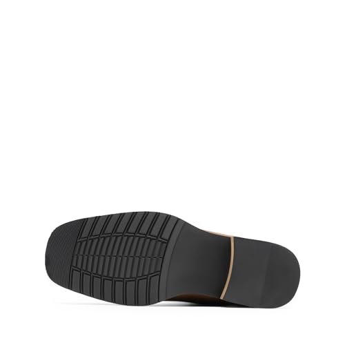 Bruno Marc Cowboy Boots for Men, Slip on Western Boots with Chic Embroidered Durable Short Retro Country Square Toe Boot3