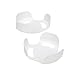 Camco Stack-A-Plate- Easily Organize, Store and Protect Plates During Travel, Non- Slip Backing, Simply Dispense Plates During Later Use, Great For RVs - White (43601)