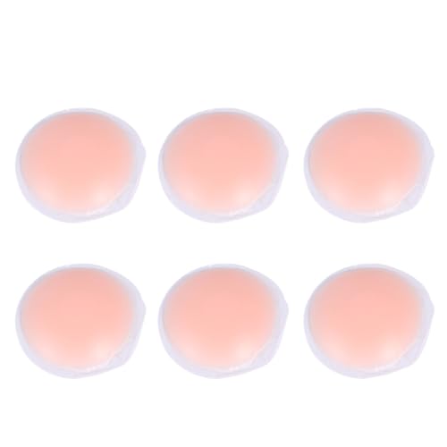Milisten Almohadillas con Caja Adhesivas de Silicona Reutilizables Impermeables y Portátiles, 12 Piezas Redondas para Mujer para Ropa sin Espalda y Trajes