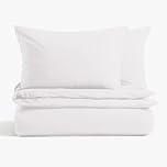 MAGNA COLLECTION Super King Duvet Cover Set - Hotel Quality Super King Bedding Set (260x220cm) with Matching Pillowcases - Soft Brushed Microfibre Super King Duvet Cover (White, Super King)