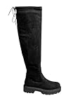 Yours - Faux Suede Knee High Boots In Extra Wide Eee Fit - Women's